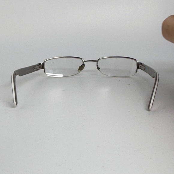 Gucci GG 1843 GSU Eyeglasses Metal half-Rimless Frame Made in Italy Women 21193 - Picture 5 of 10